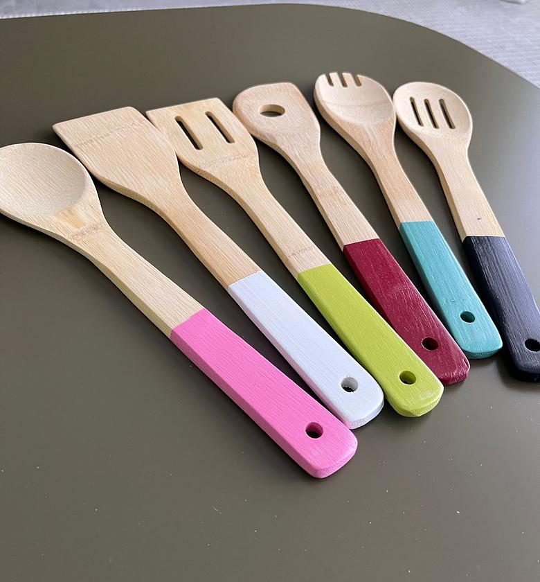 Kitchen utensils set Bamboo  image