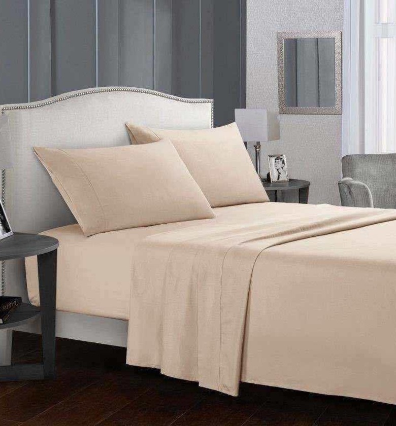Beige King size Bedsheet image