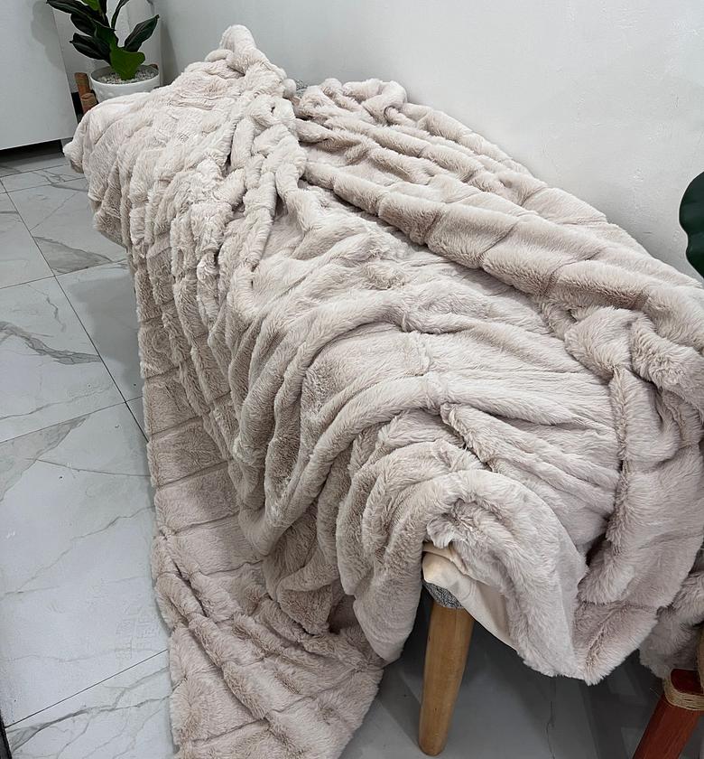Faux Fur Throw Blanket image