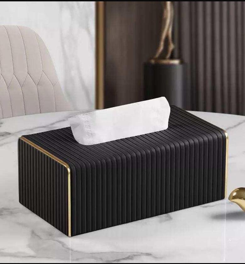 Elegant Leather Tissue Box image
