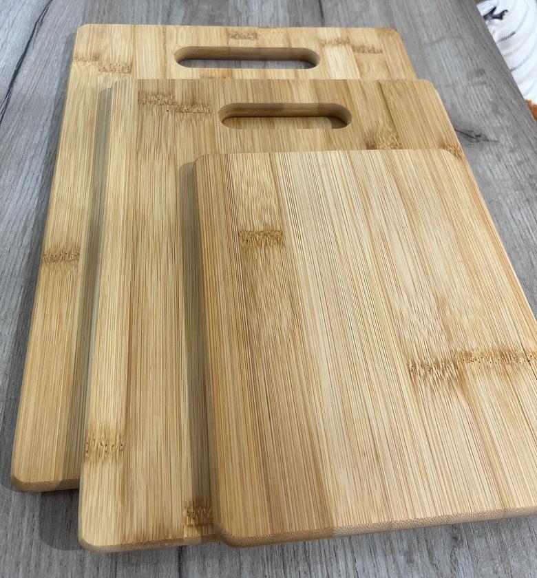 Bamboo chopping boards set (A Set of 3) image