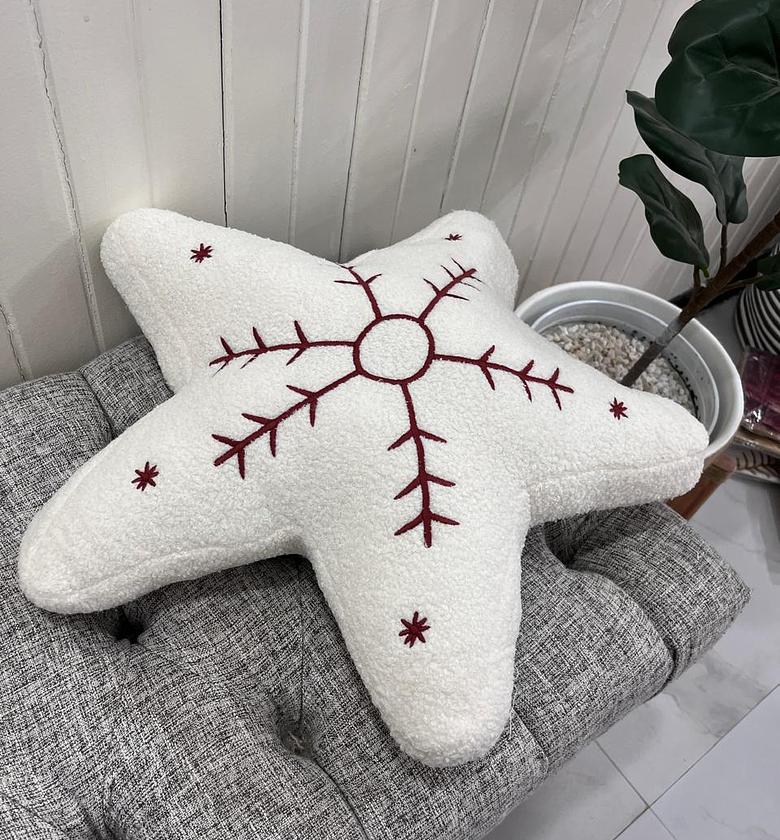 Christmas Themed Star Pillow image