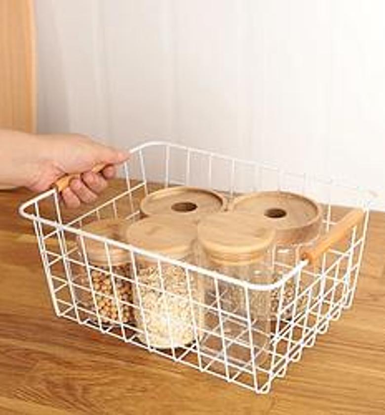 Metal wire basket image