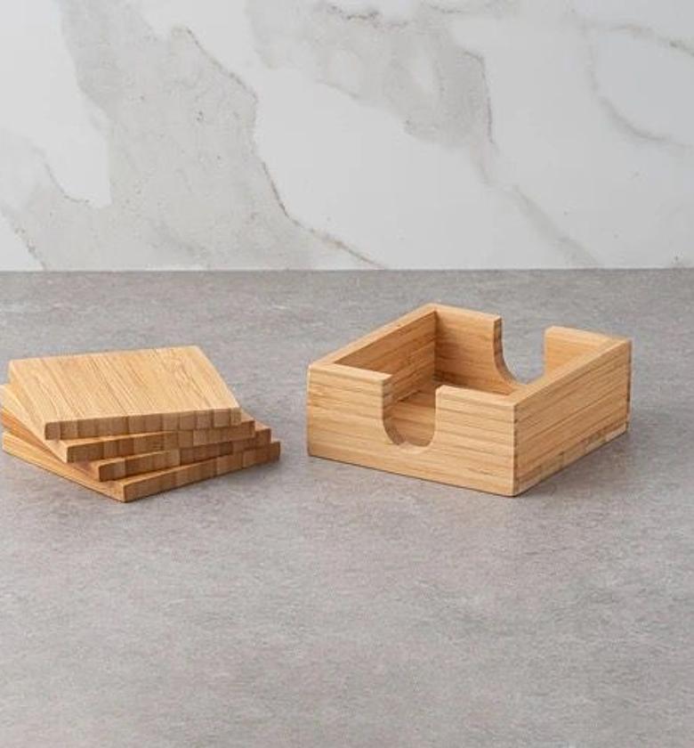 Wood Coaster Set image