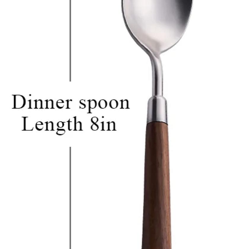 Wood handle cutlery  image