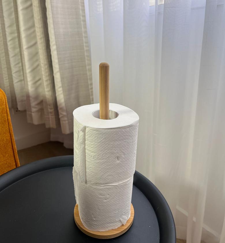 Bamboo tissue holder  image