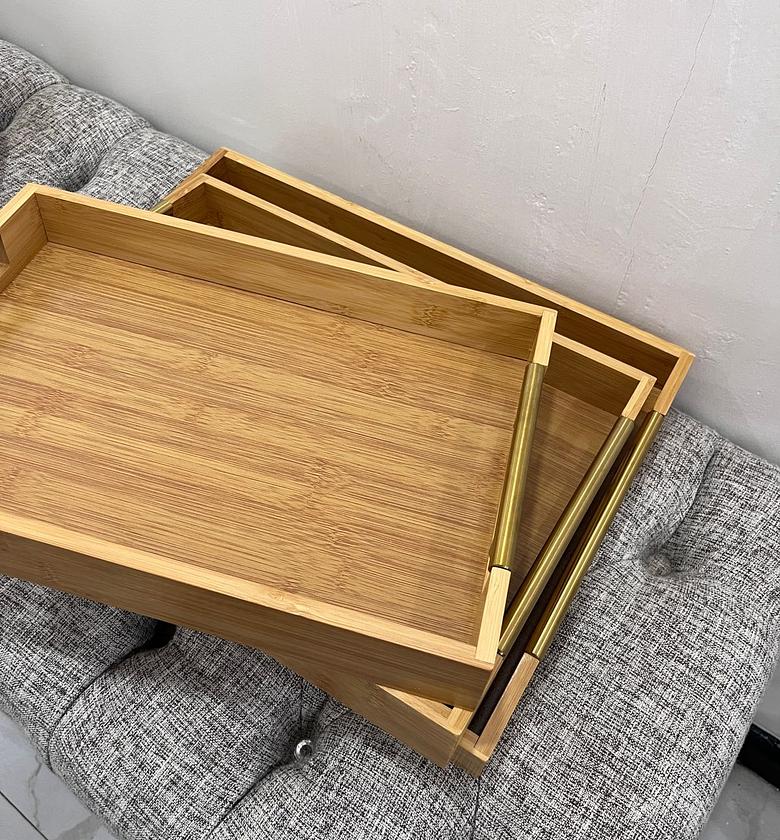 Bamboo tray set (A Set of 3) image